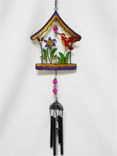 Load image into Gallery viewer, Wind Chime - Hummingbird and Birdhouse