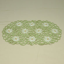 Load image into Gallery viewer, Table Linen - Green Daisy