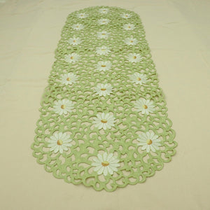 Table Linen - Green Daisy