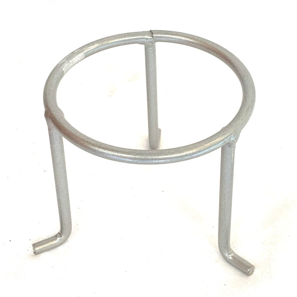 Ornament Stand - Wrought Iron - 3 Legged Silver