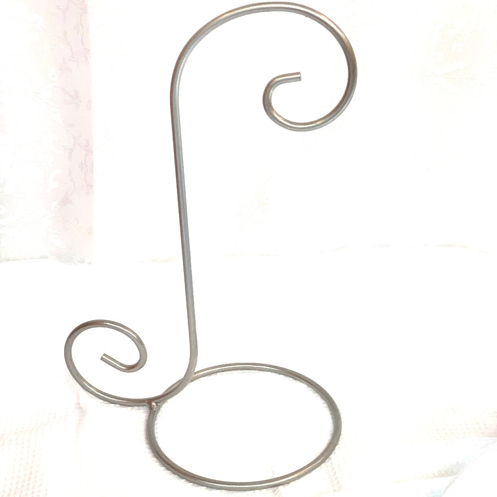 Ornament Stand - Wrought Iron - Silver