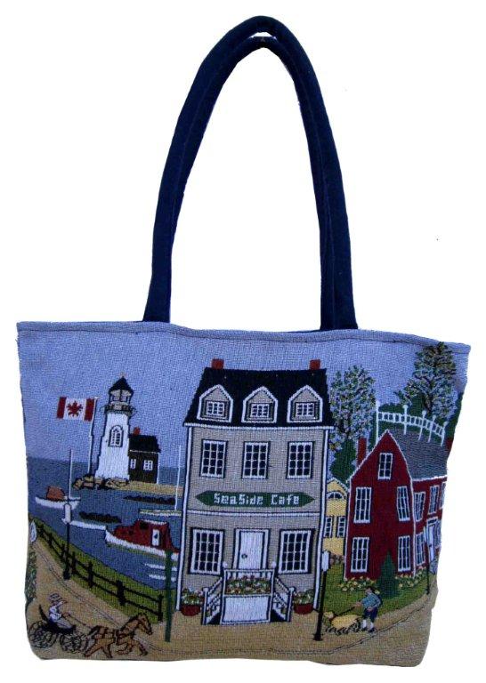Tapestry Shopping Tote - Seaside Cafe (41813)